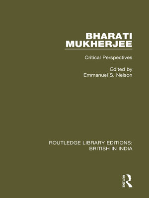cover image of Bharati Mukherjee